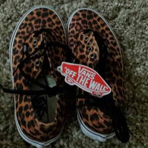 Vans leopard shoes