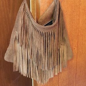 Brandy Melville brown suede fridge satchel