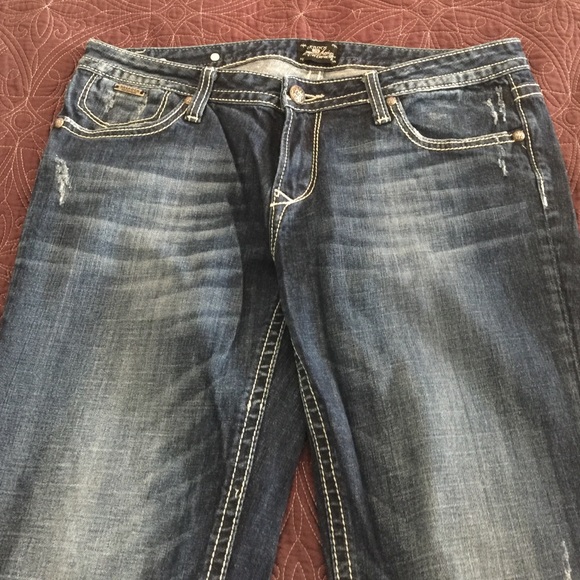 Express Rerock boot cut jeans, size 14R