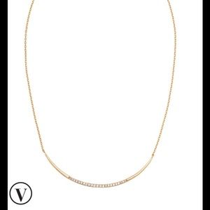 Stella & Dot Crescent Necklace Gold