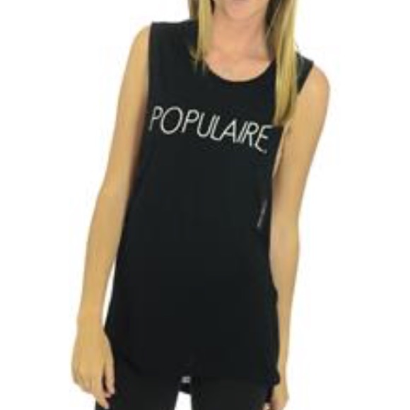 Populaire Muscle Tank CHRLDR