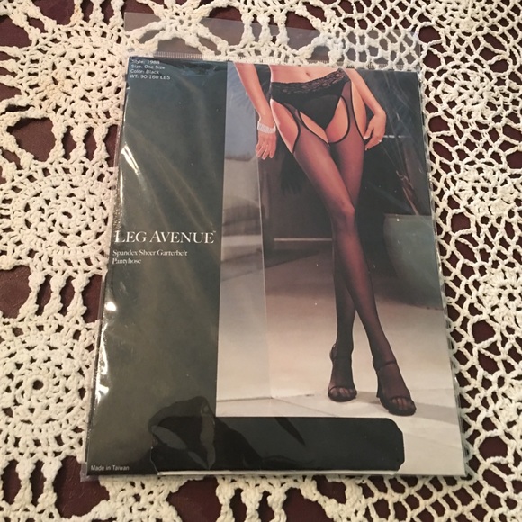 Other - Black Spandex Sheer Pantyhose NWT