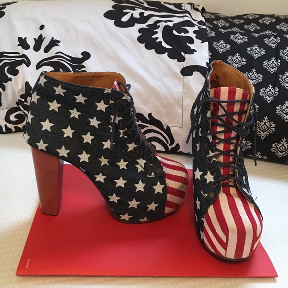 💕American Flag Platform boots 💕 - Picture 3 of 4