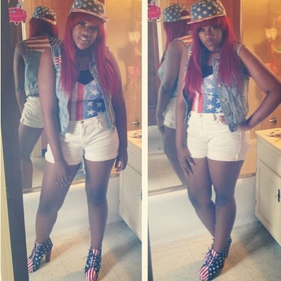 💕American Flag Platform boots 💕 - Picture 4 of 4