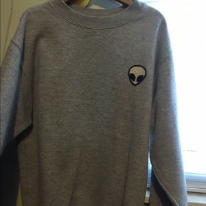 Brandy Melville grey alien jumper