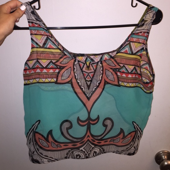 Open back sheer tank