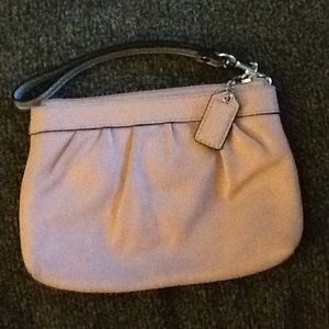 Coach leather wristlet