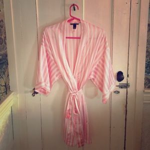 Very Sexy Kimono -- Pink & White Classic VS Stripe