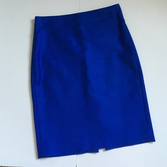 J. Crew No. 2 Pencil Skirt Cobalt Blue Size 0