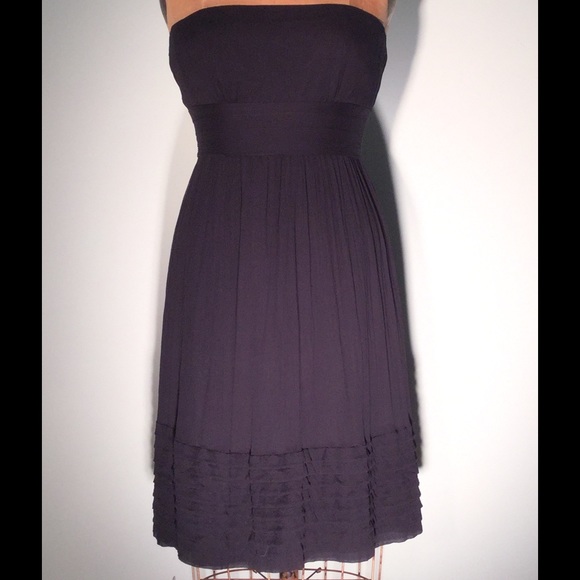 J Crew silk georgette strapless empire mini dress - Picture 1 of 6