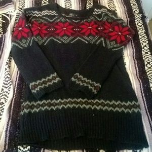 AE winter knit sweater dress/tunic XL