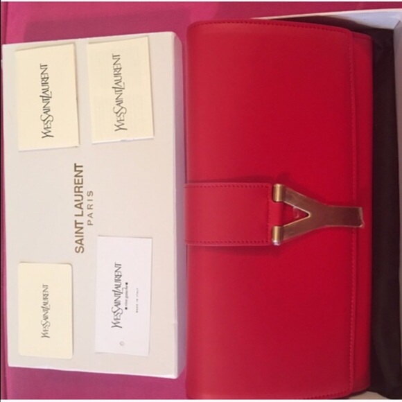 YSL RED CLUTCH