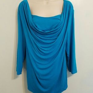 Sexy turquoise blouse