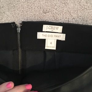 Never before worn leather "Gigi" pants from crew!