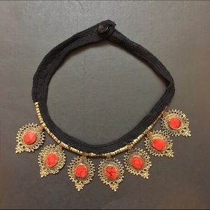 Vintage Handmade Afghan Choker Necklace