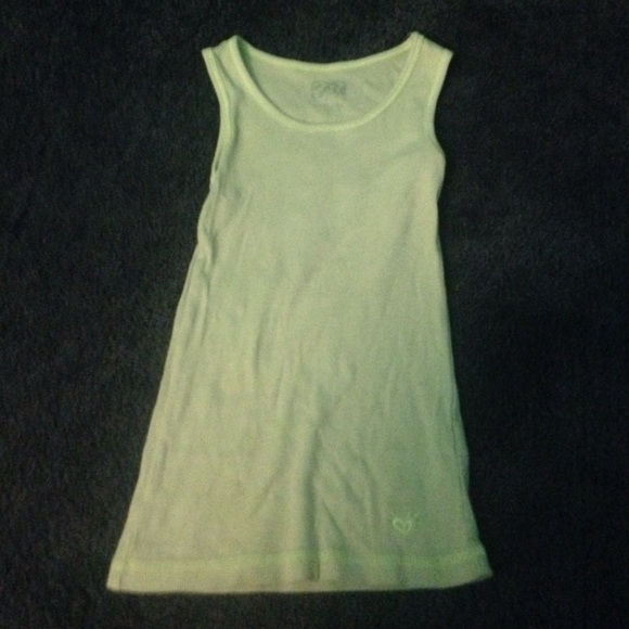 Girls neon green tank
