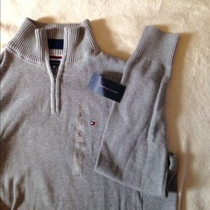 Tommy Hilfiger Men Half-Zip Sweater - Steeple Grey