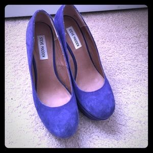 Steve Madden Royal Blue Wedges size 9