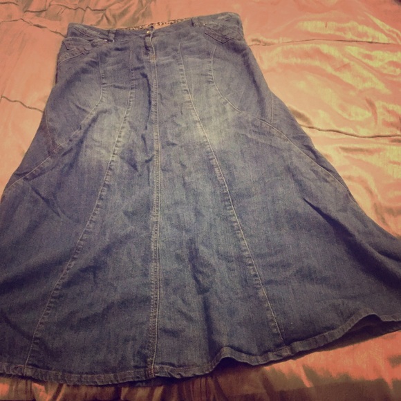 Candies Denim Fit and Flare Skirt FINAL PRICE