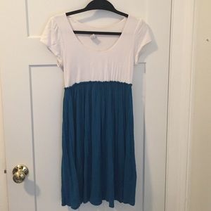 Bloomingdales Aqua babydoll dress