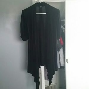 Black short sleeved light sweater