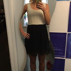 Black and white dress
