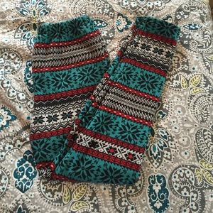 Warm fleece leggings!