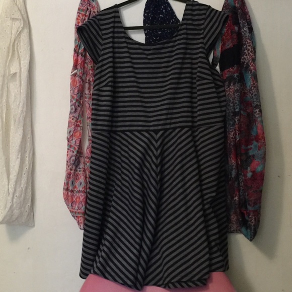 Dresses & Skirts - Retro Punk Striped Dress