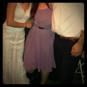 Knee-length flowing light purples dress