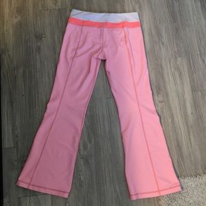 Peach "Groove - Slim T" Pants Tonal Waist Stripes