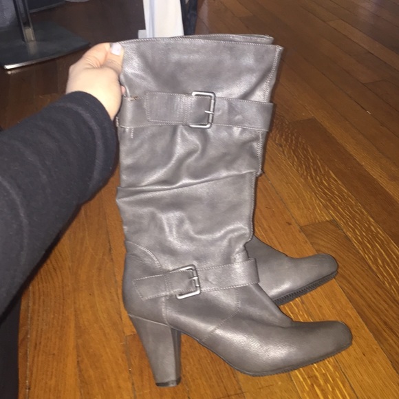 High Heel Buckle Booties