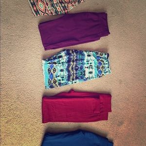 5 pair of leggings size M