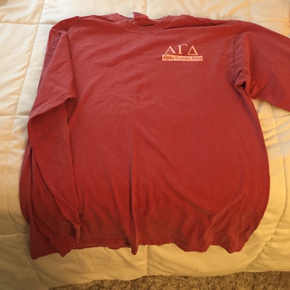 Long sleeve alpha gamma delta tee