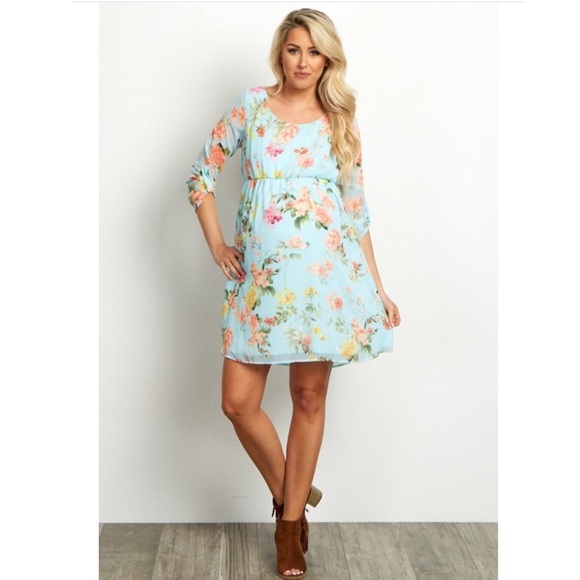 Pink Blush maternity dress