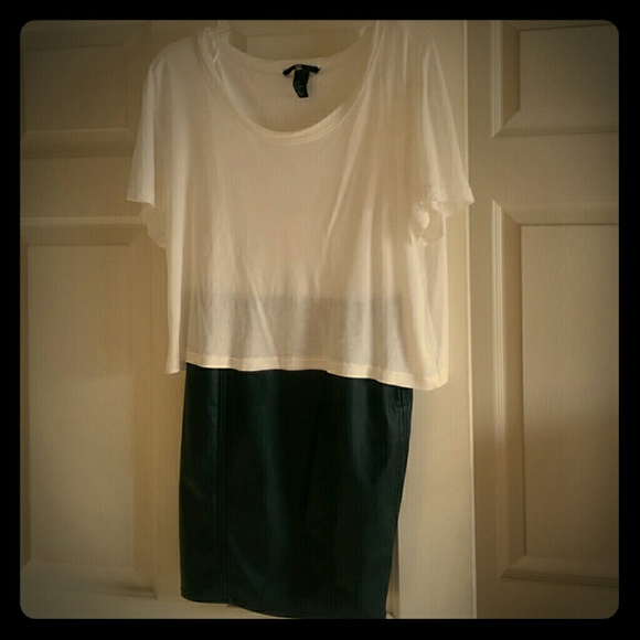 Leather H&M Dress