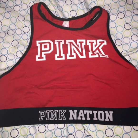 vs pink crop top