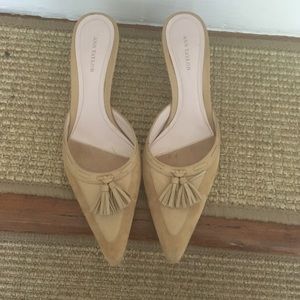 Ann Taylor kitten heel mules