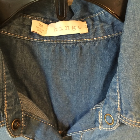 SOLD: Hinge Chambray button-down shirt - Picture 2 of 2