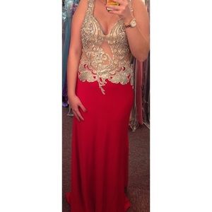 Red prom dress