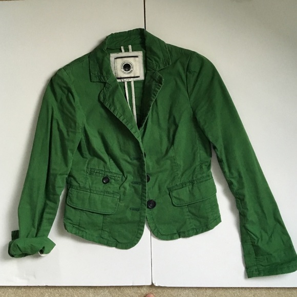 Anthropologie Green Utility Jacket Size 4