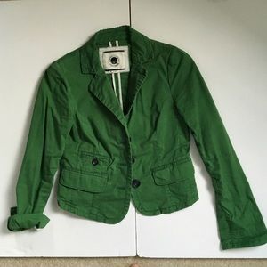 Anthropologie Green Utility Jacket Size 4