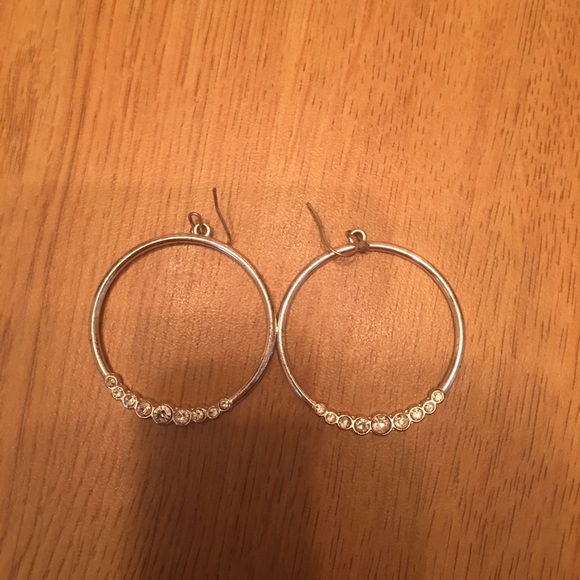 Silver hoops