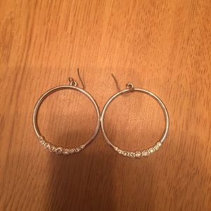 Silver hoops