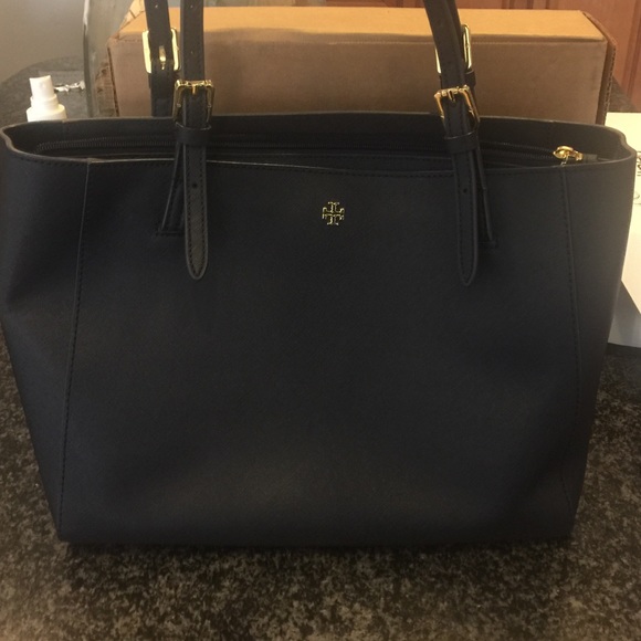 SMALL navy York tote