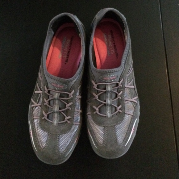 Skechers relaxed fit memory foam slip-ons.