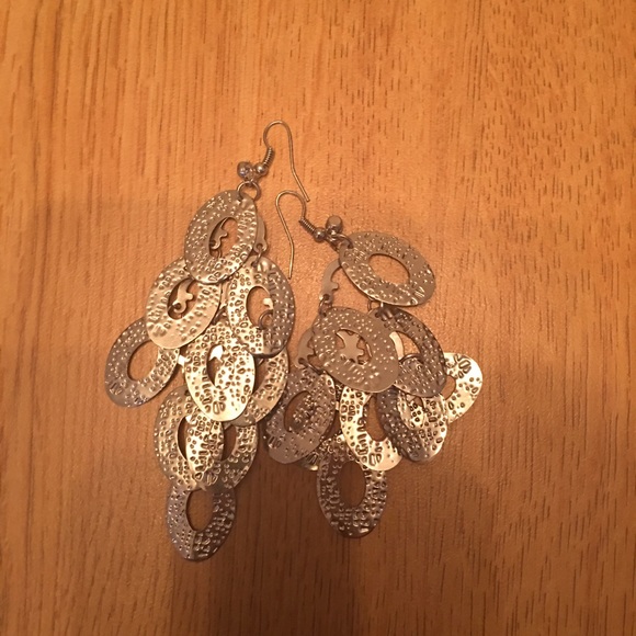 Silver dangly earrings