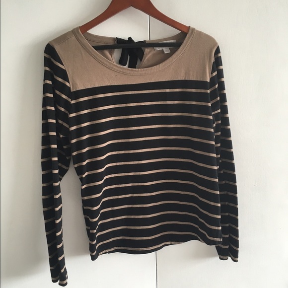 Long sleeved, striped blouse