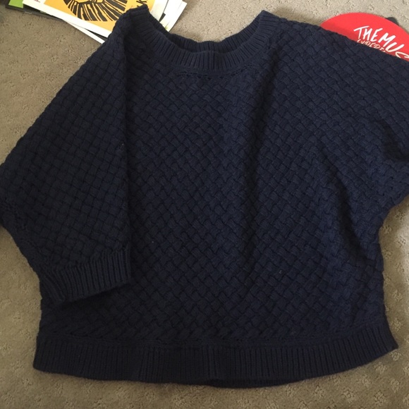 Navy knit sweater