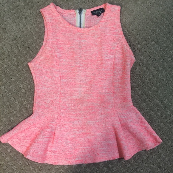 Topshop peplum tank