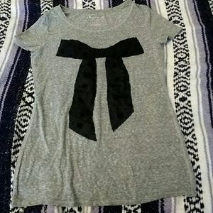 AE chiffon bow tee